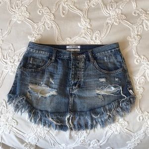 Denim mini skirt One Teaspoon